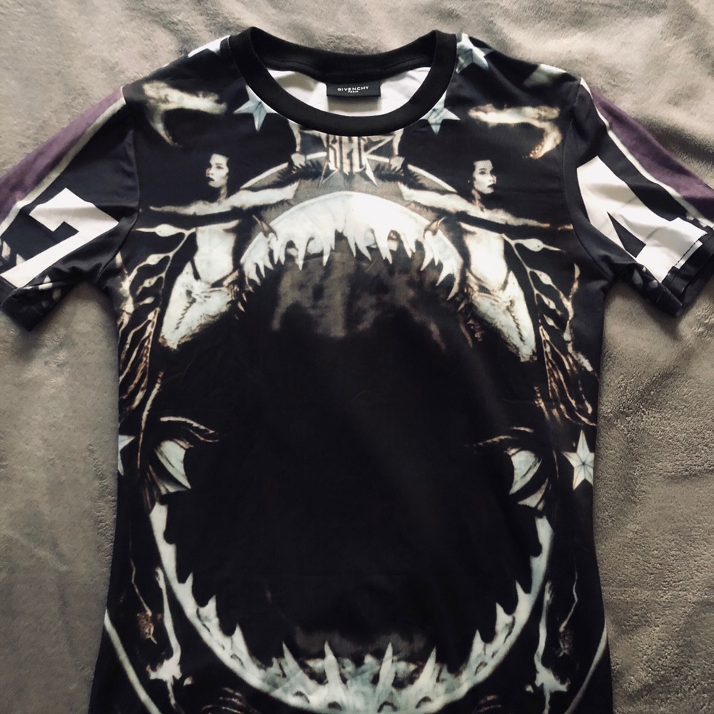 Givenchy Lycra fabric mermaid shark shirt